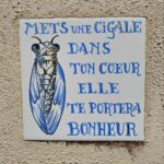 une cigale bleue